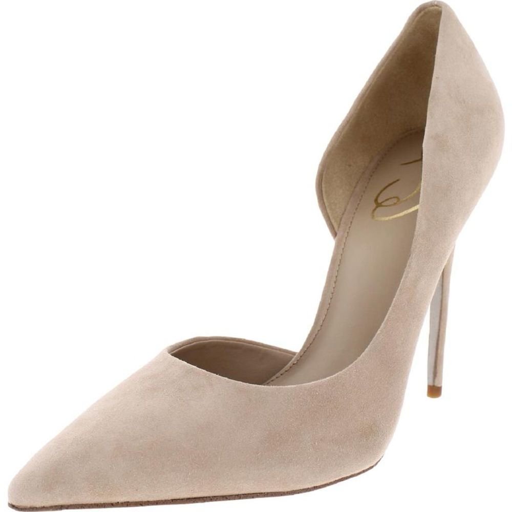 Sam Edelman Womens Delores Beige Suede Slip On Stilettos Pumps Shoes NWT